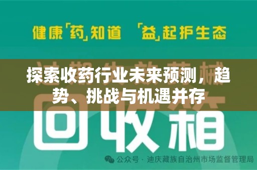 清远探索收药行业未来预测，趋势、挑战与机遇并存
