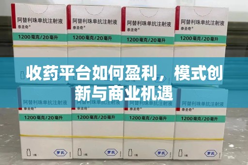 清远收药平台如何盈利，模式创新与商业机遇